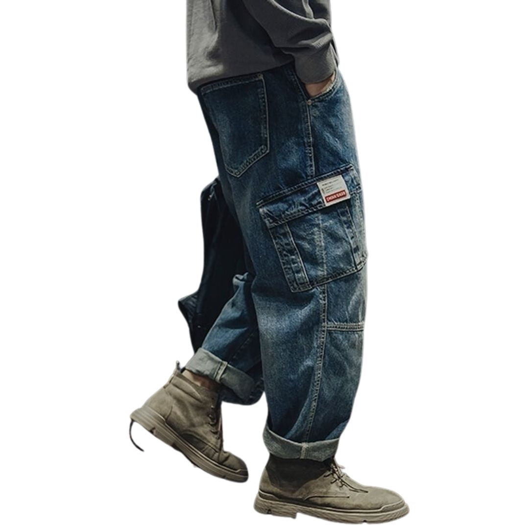 Washed denim jeans HL1538