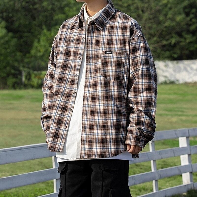 Long sleeve check shirt HL2200