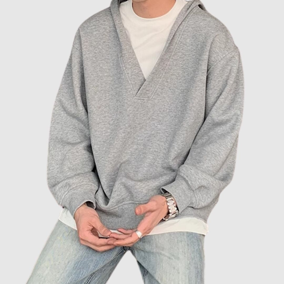 Faux layered hoodie HL2183