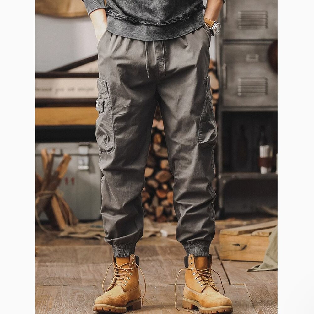 Multi-pocket casual pants HL2392