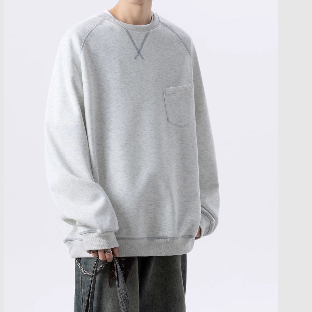 Round neck sweatshirt H2404