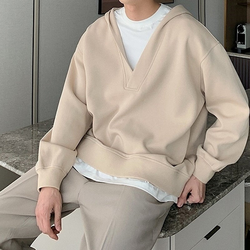 Faux layered hoodie HL2183