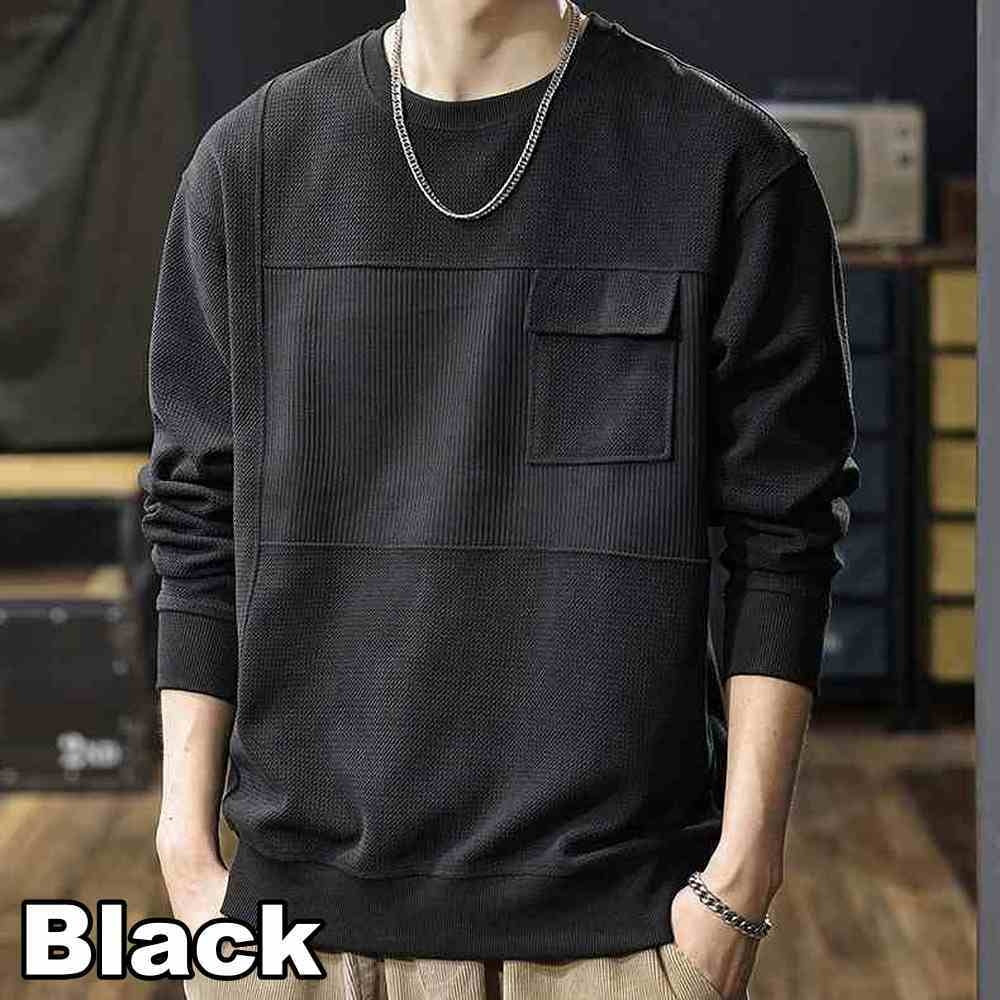 Big size round neck long sleeve tops HL2265