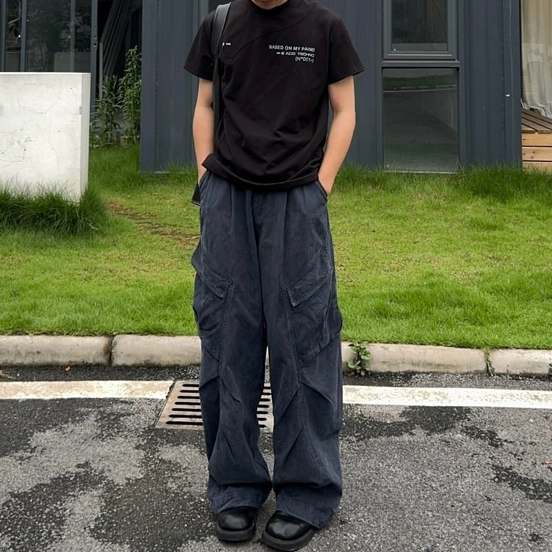 Side pocket cargo pants HL2196