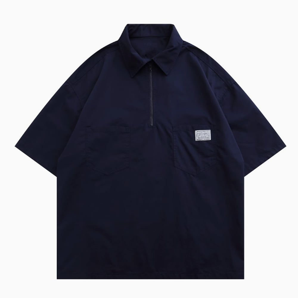 Oversized half zip tops HL2433