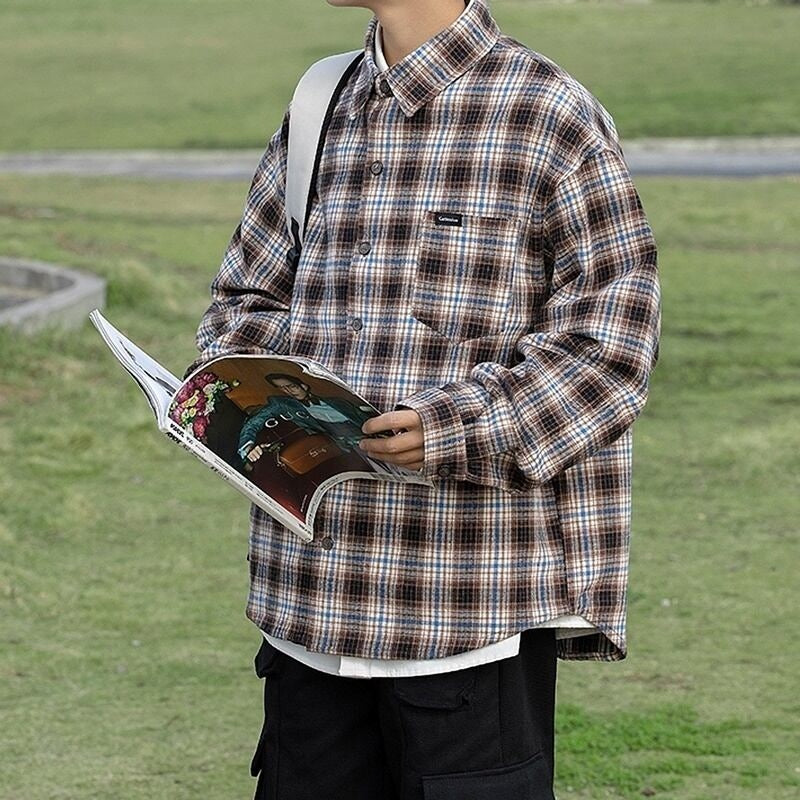Long sleeve check shirt HL2200