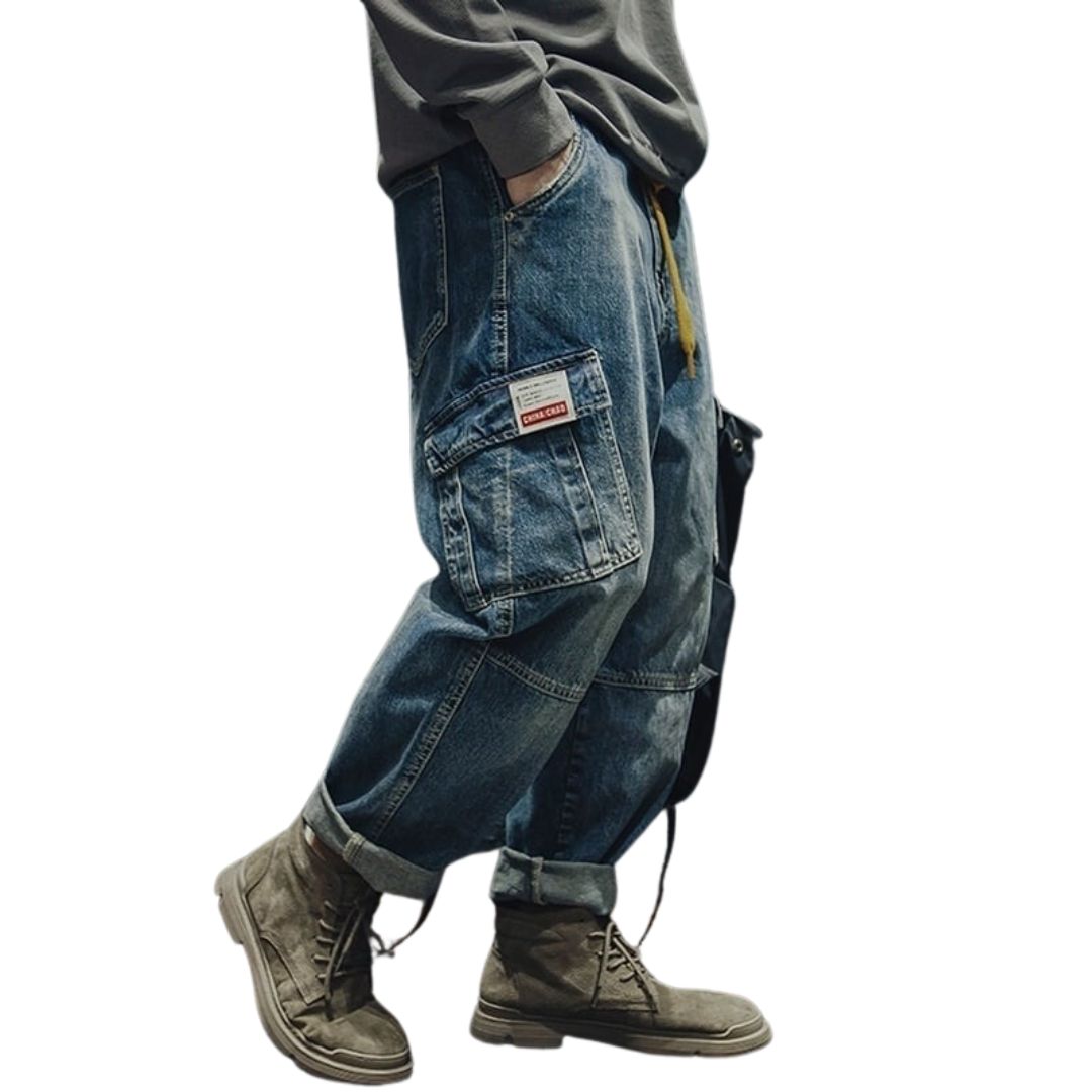 Washed denim jeans HL1538