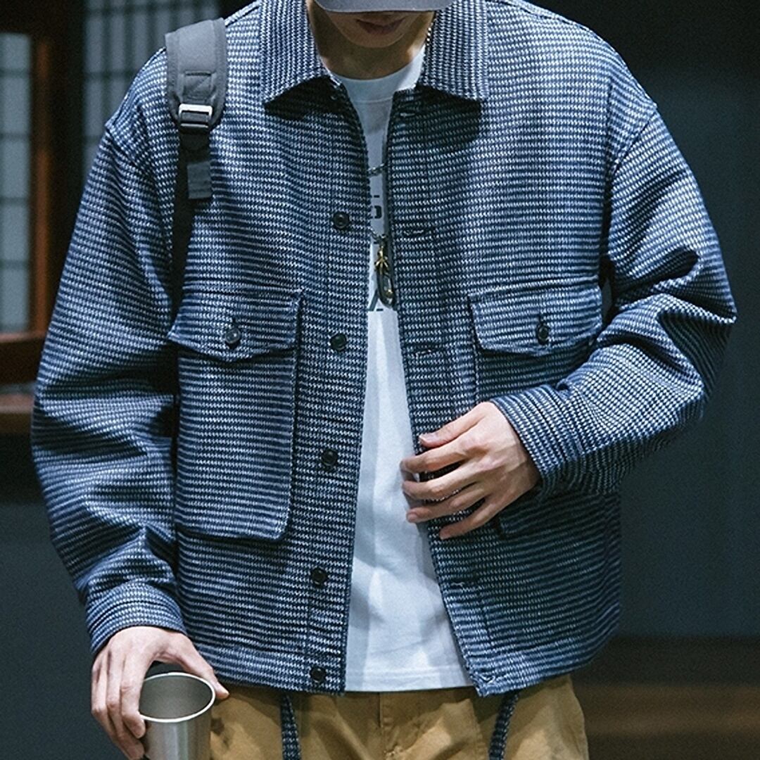 Multi-pocket short jacket HL1905