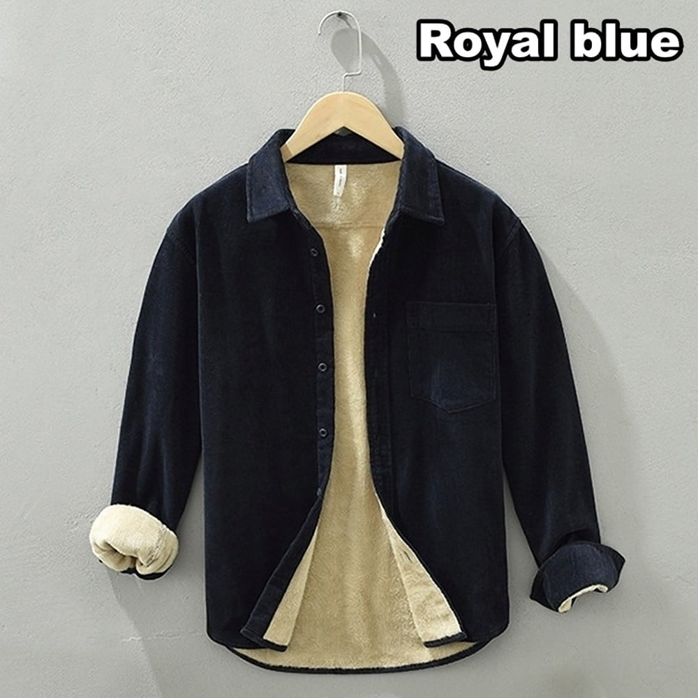 Brushed lining corduroy shirt HL2348