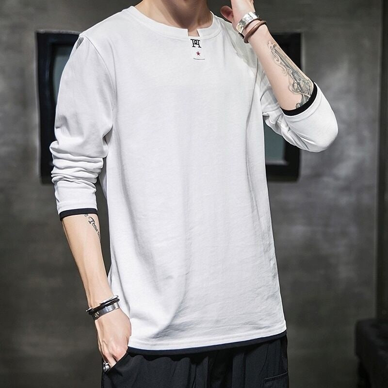 Embroidered long sleeve tops HL2180