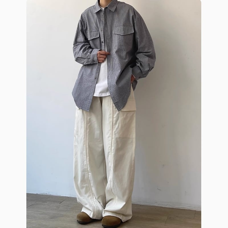 Loose straight pants HL2198