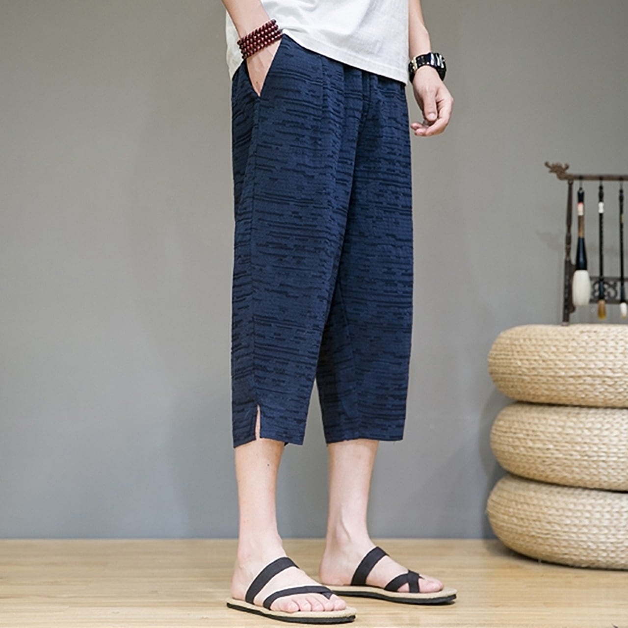 クロップド丈リラックスパンツ HL1751