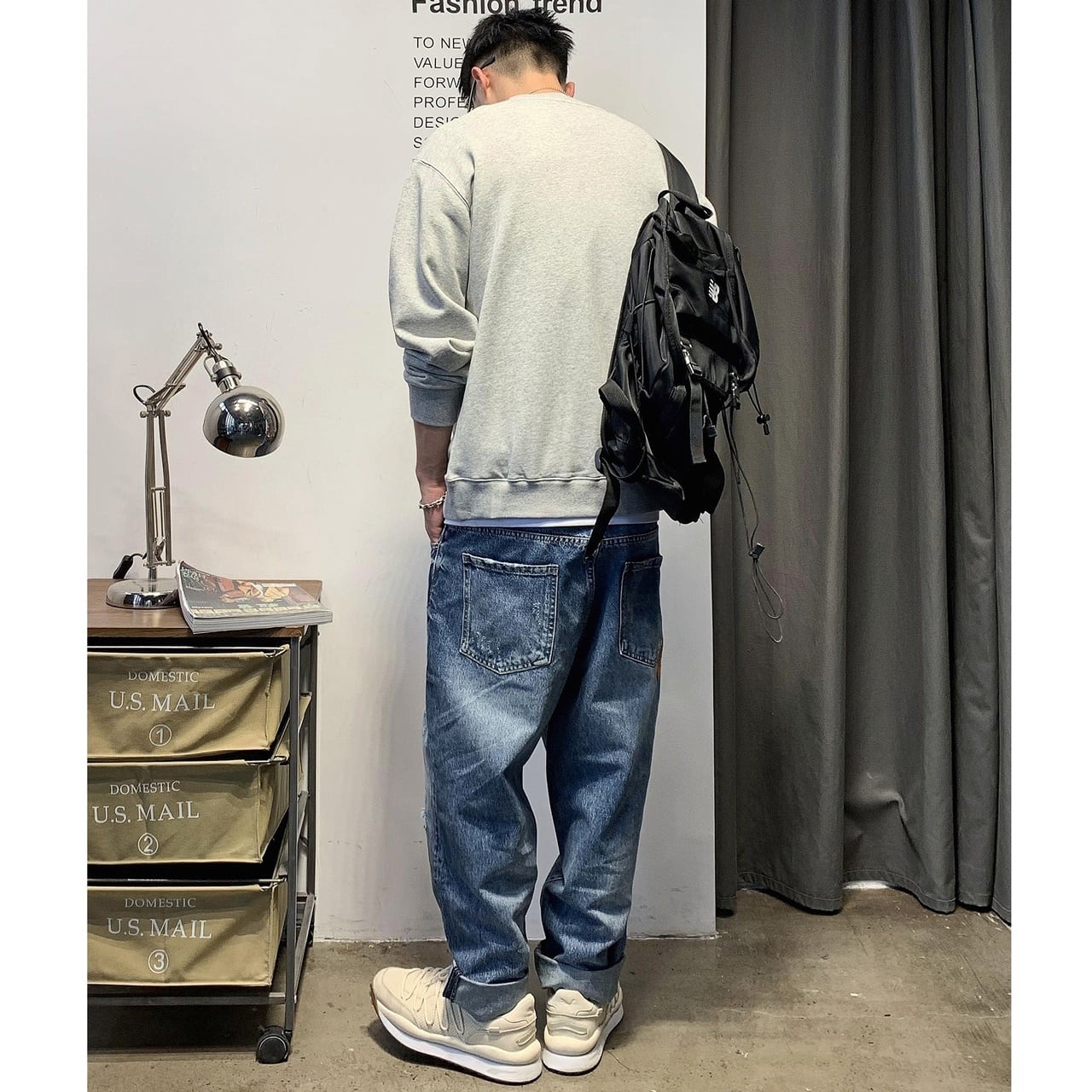 レイヤードスタイルロングスリーブトップス HL1585