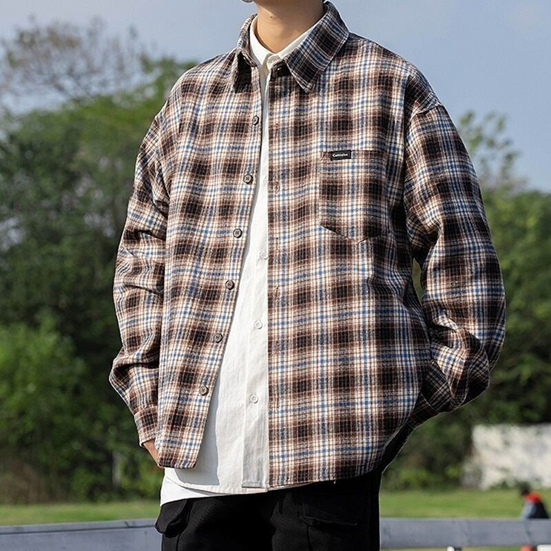 Long sleeve check shirt HL2200