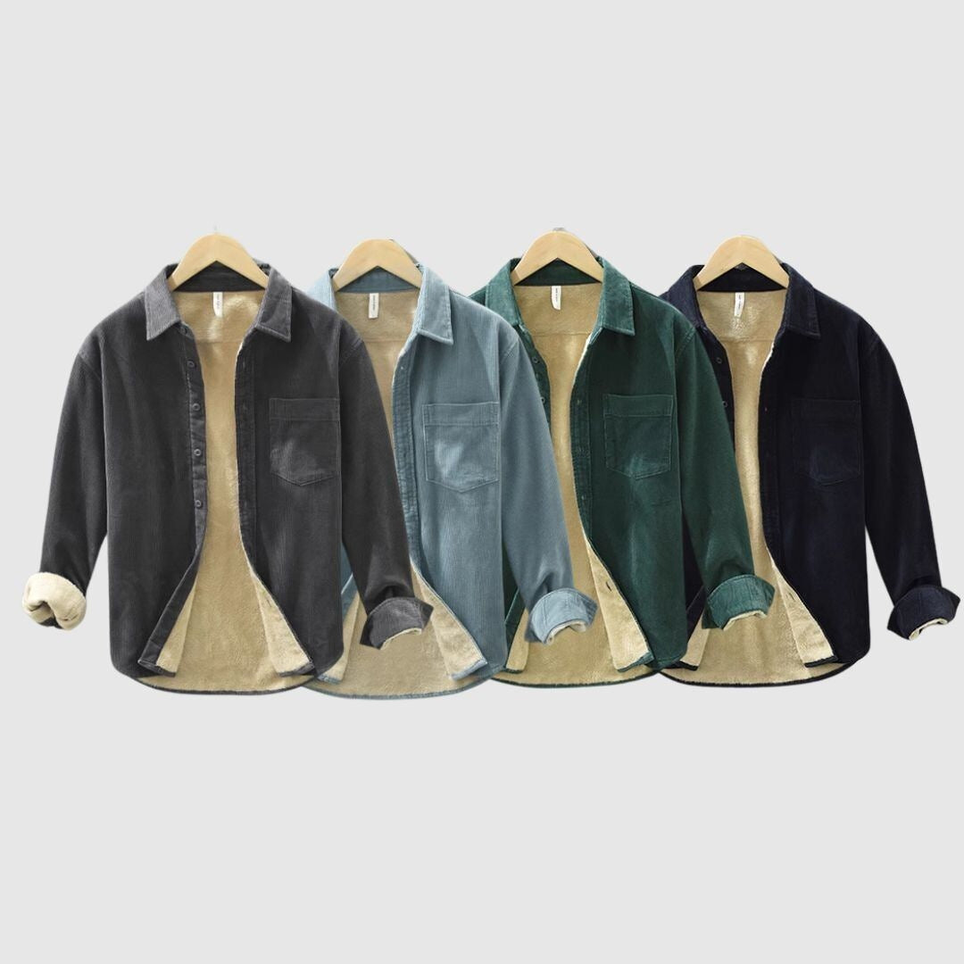 Brushed lining corduroy shirt HL2348