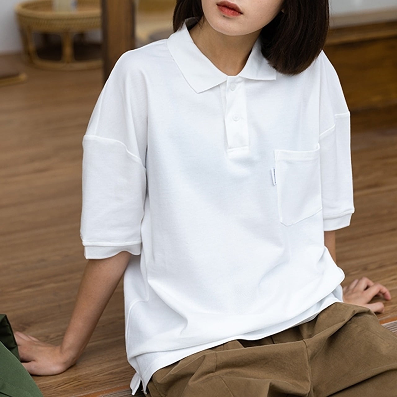Half Sleeve Blue Polo Shirt HL1699