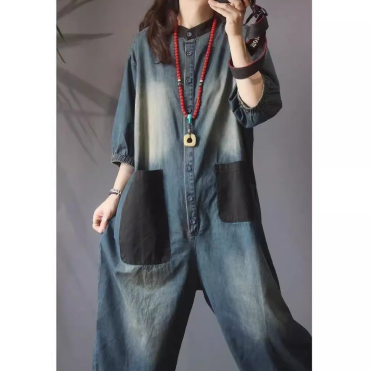 Denim all in one D0081