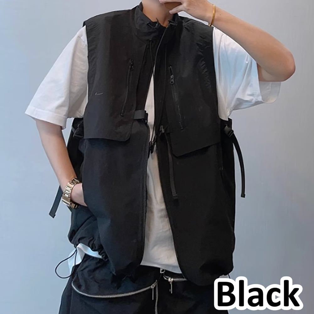 Multi-pocket casual vest HL2434