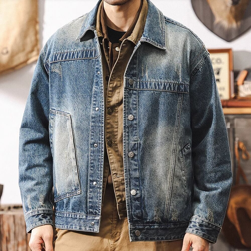 Washed denim jacket HL2407