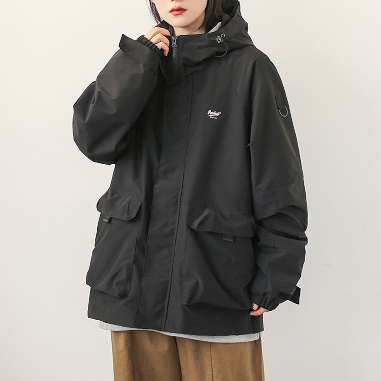 Multi-pocket mountain parka HL1524