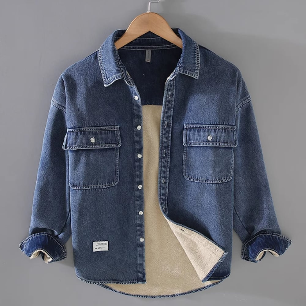 Fleece denim shirt HL2345