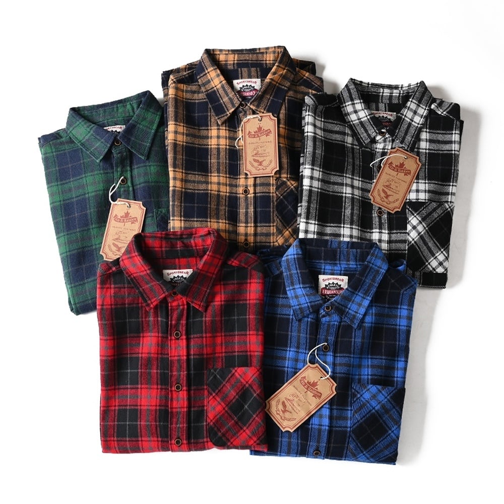Flannel check shirt HL2317