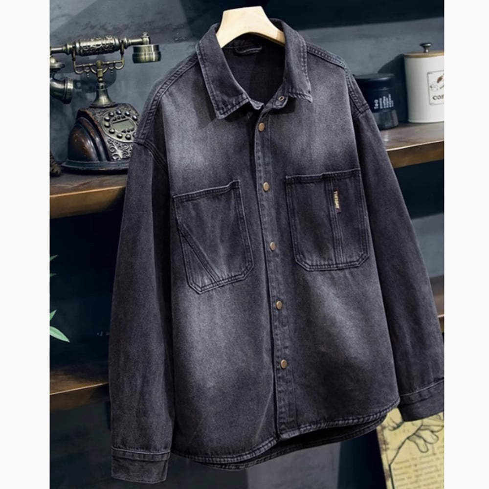 Washed denim shirt HL2451