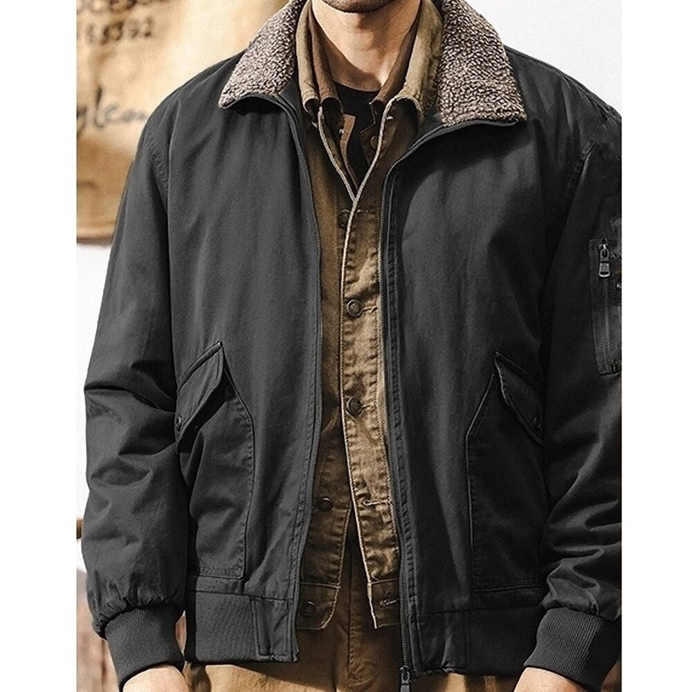 Back boa zip up jacket HL2406