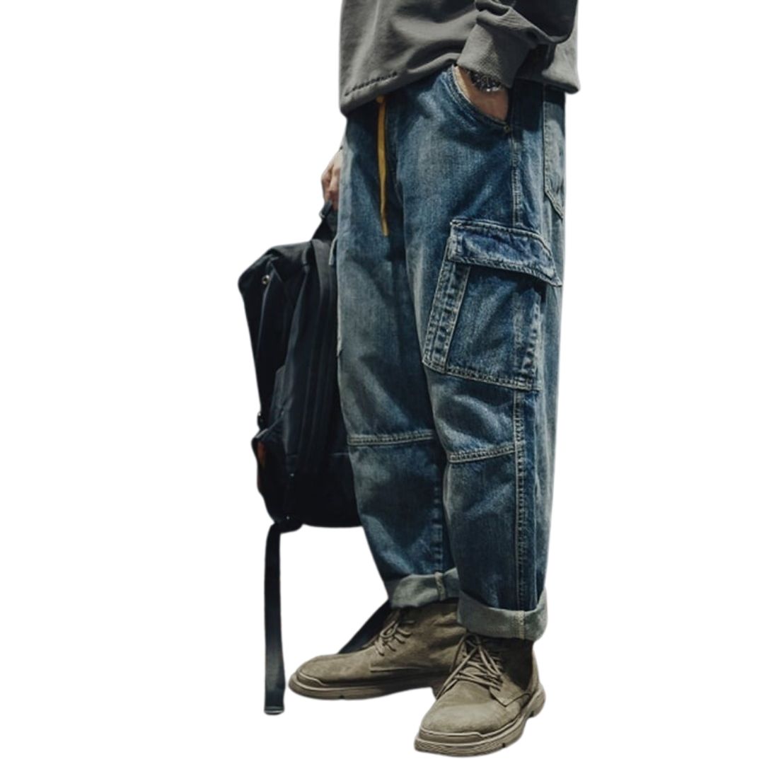 Washed denim jeans HL1538