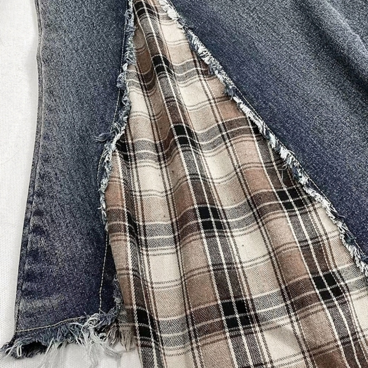 Irregular Hem Denim Skirt D0057