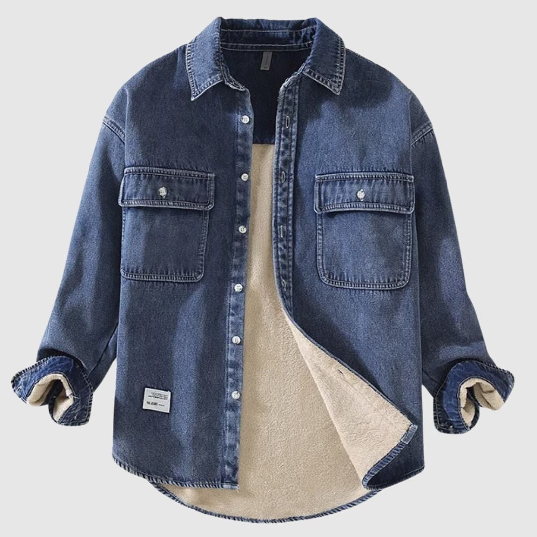 Fleece denim shirt HL2345