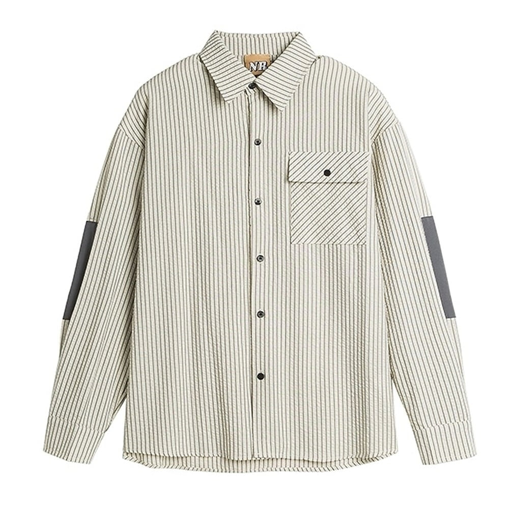 Striped pattern long sleeve shirt HL2429