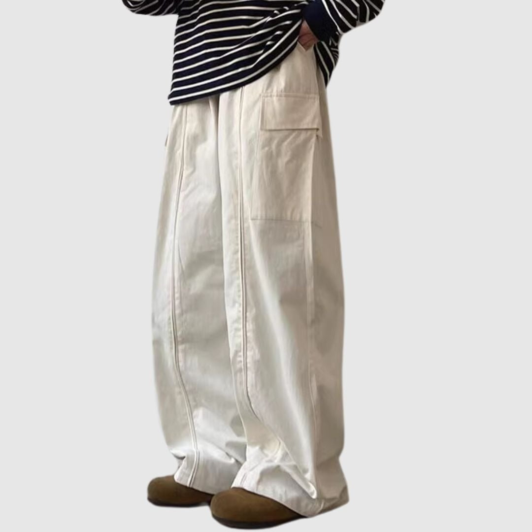 Loose straight pants HL2198