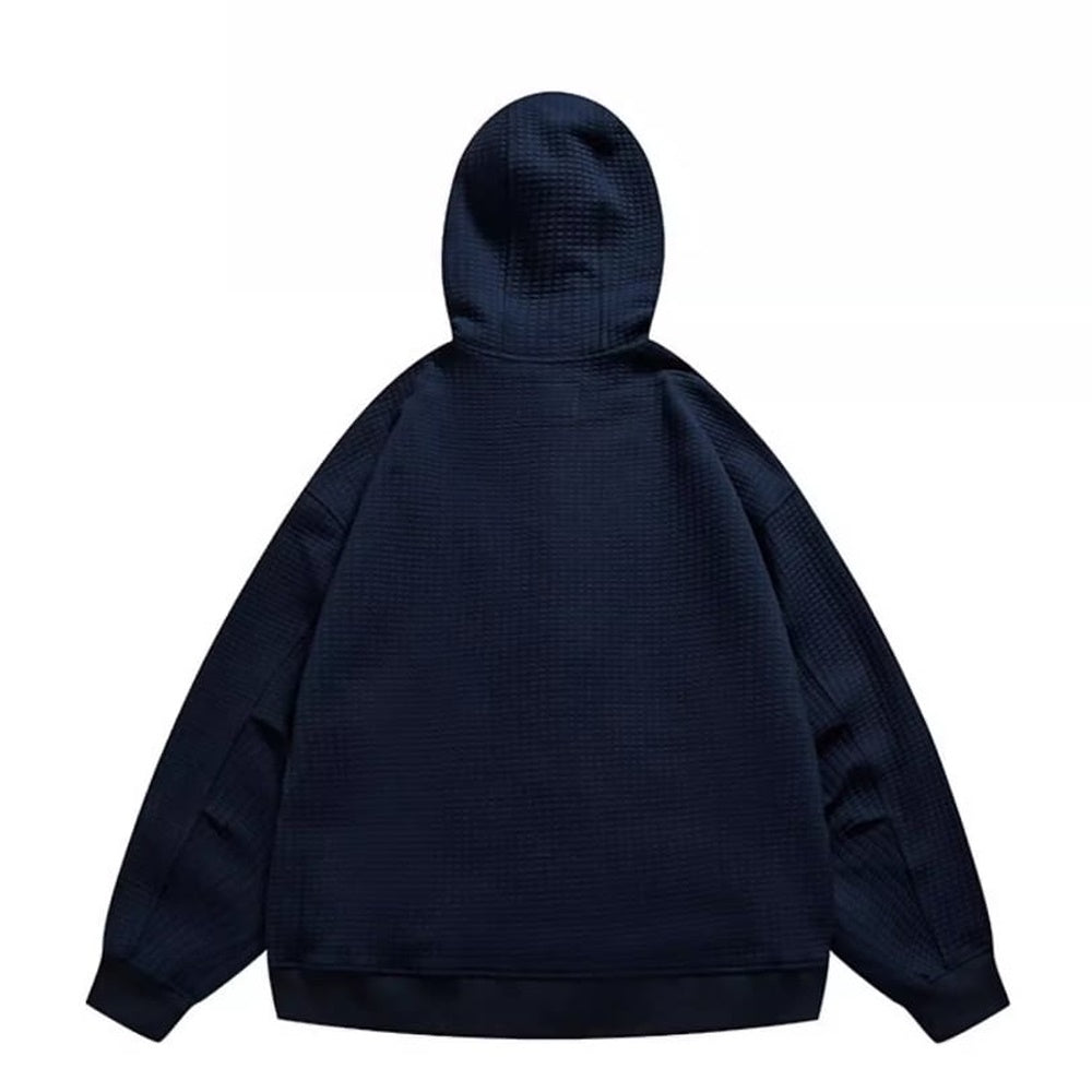 Waffle jacket with hood HL2204