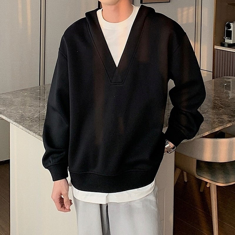Faux layered hoodie HL2183