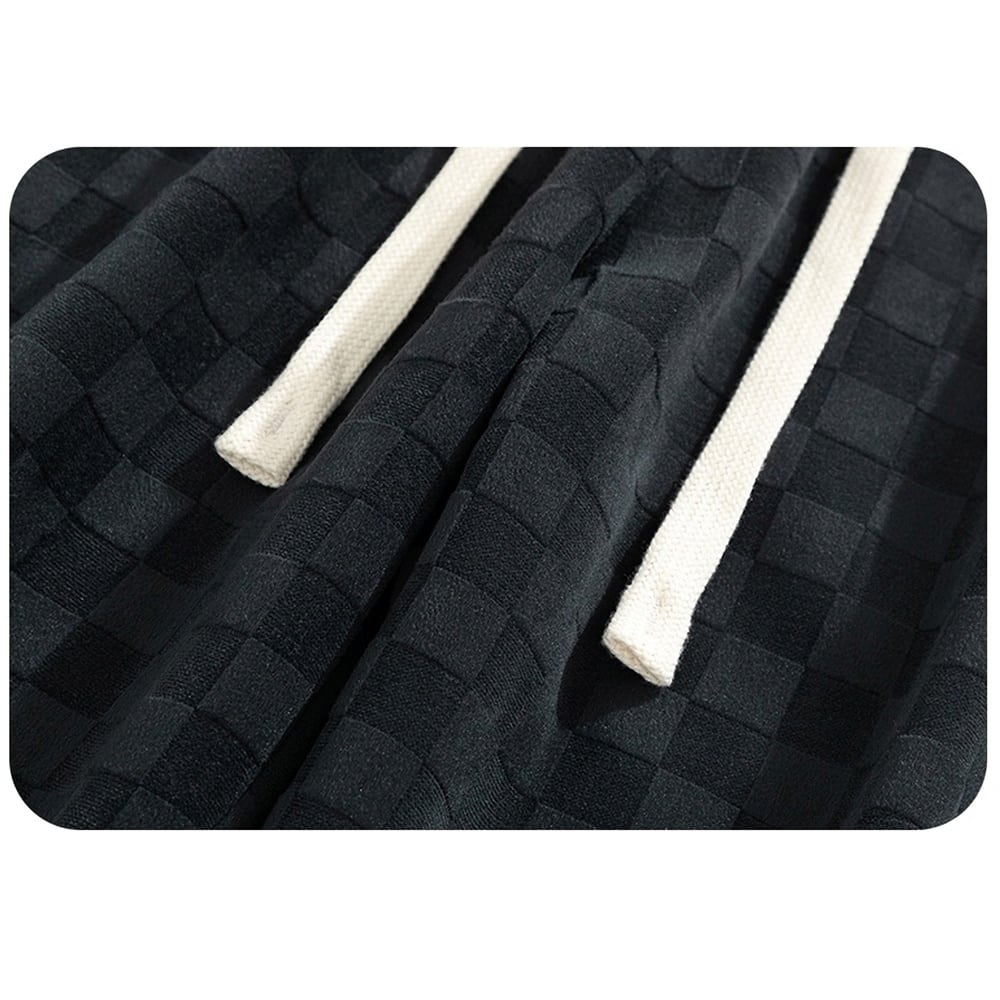 Block check sweat pants HL2296