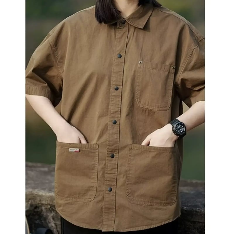Retro Casual Work Shirt HL2031
