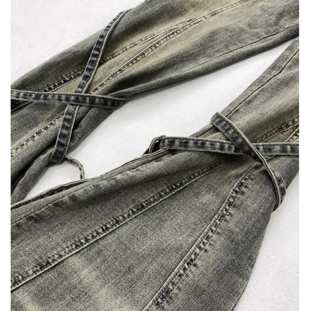 Slim fit flare denim jeans E7011