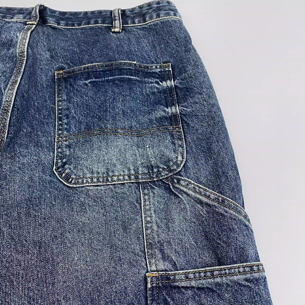 Loose work denim jeans HL2262