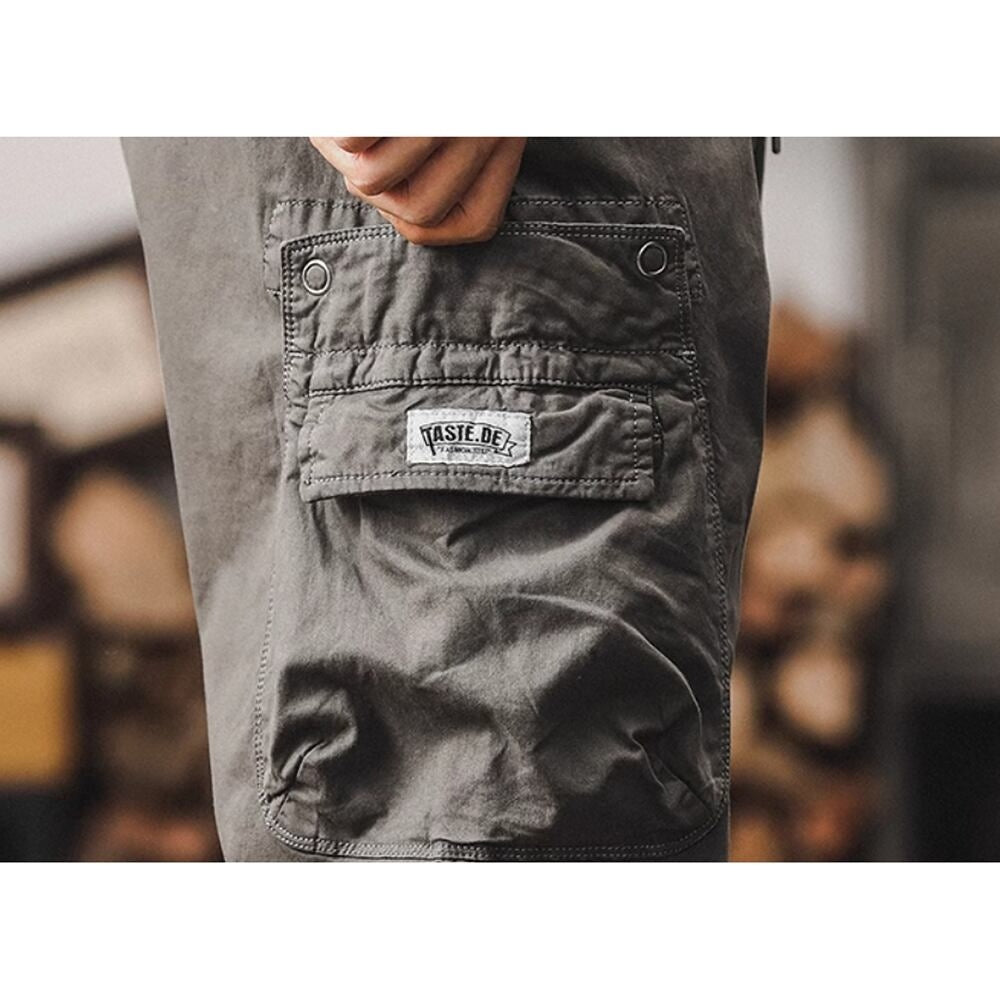 Multi-pocket casual pants HL2392