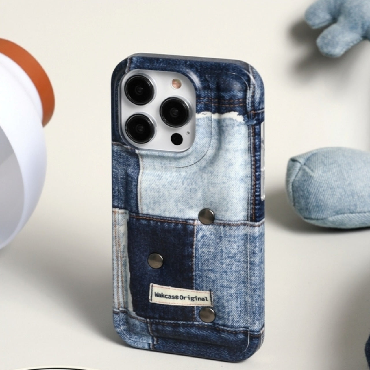 Patchwork Denim Pattern iPhone case D0012