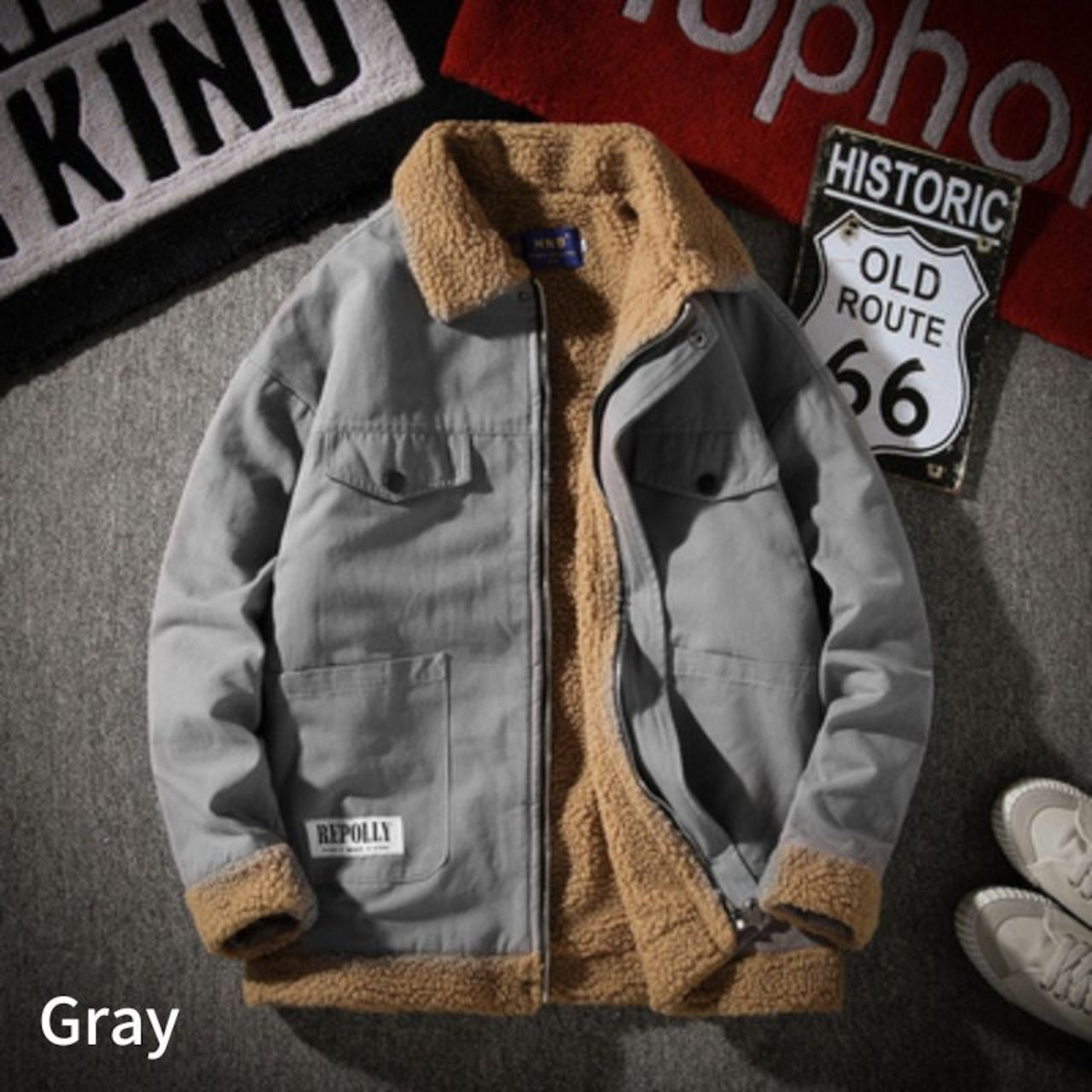 Military-Style Fleece Jacket HL1312