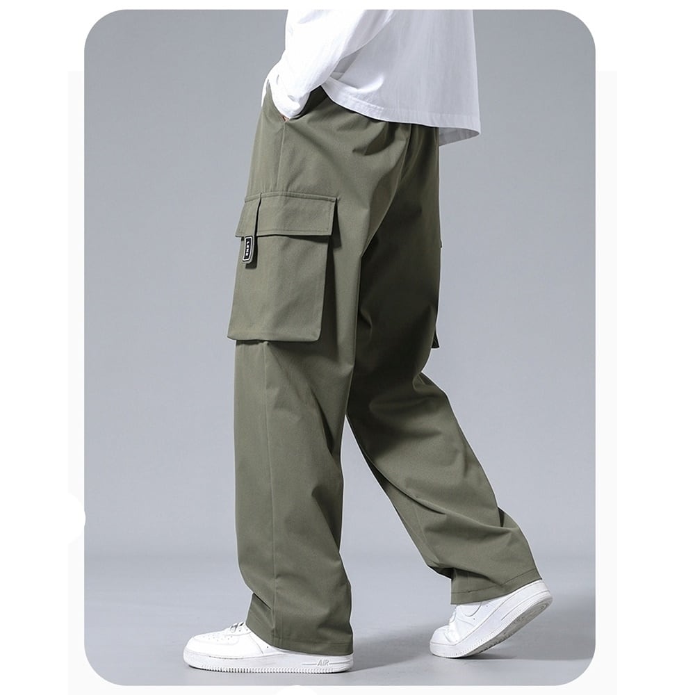 Multi-pocket wide pants HL2297
