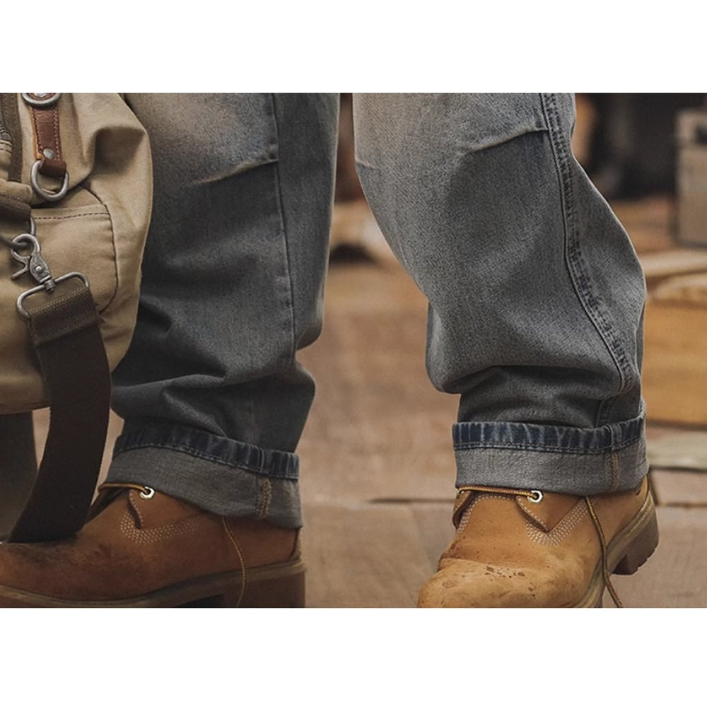 Loose straight retro denim jeans HL2390