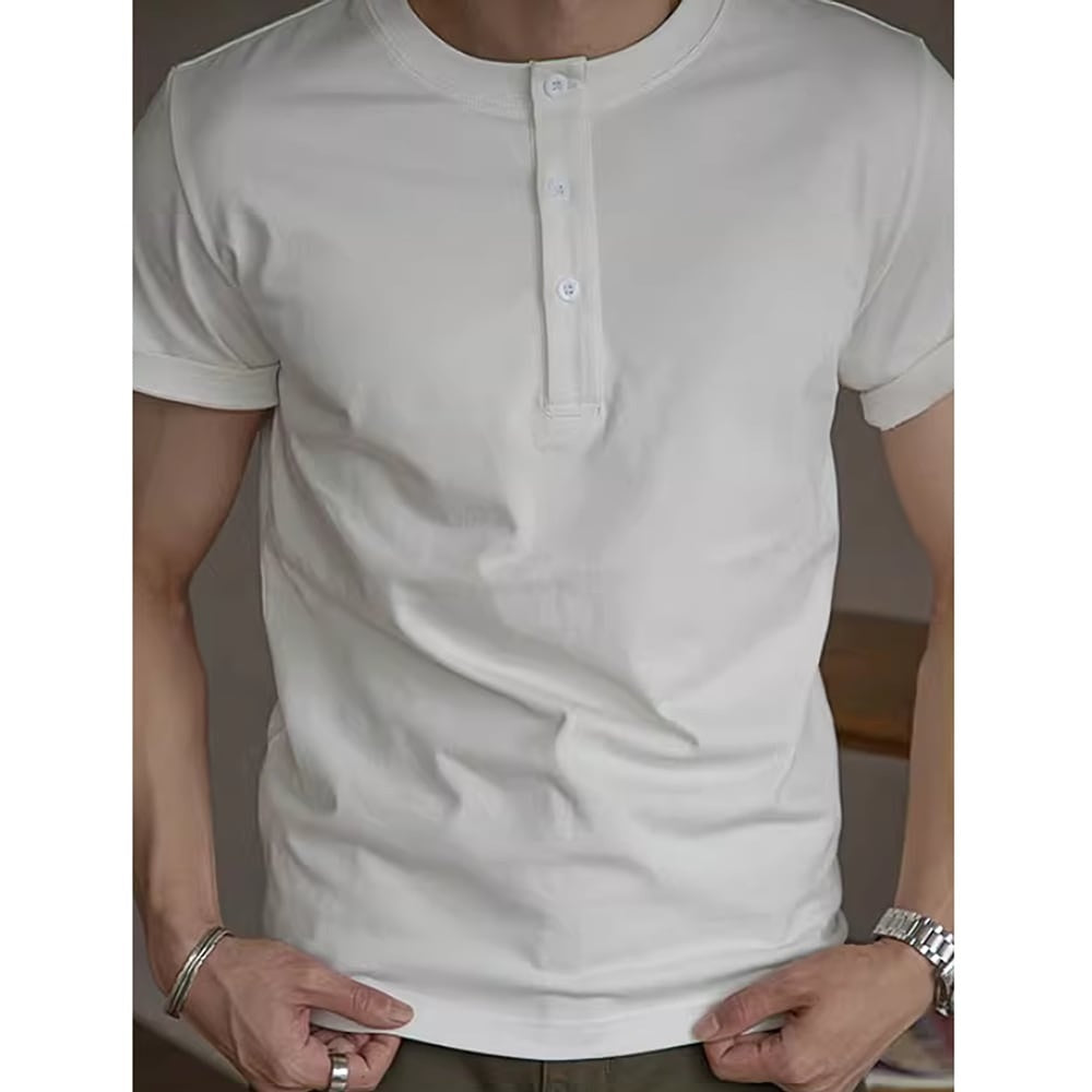 Henley neck T-shirt HL2452