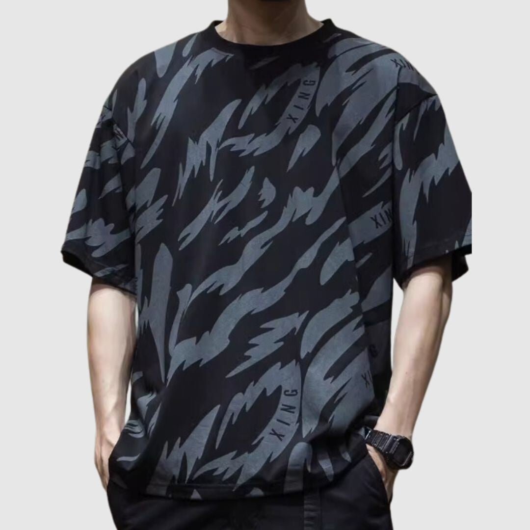 Dark Color Loose T-shirt HL2033