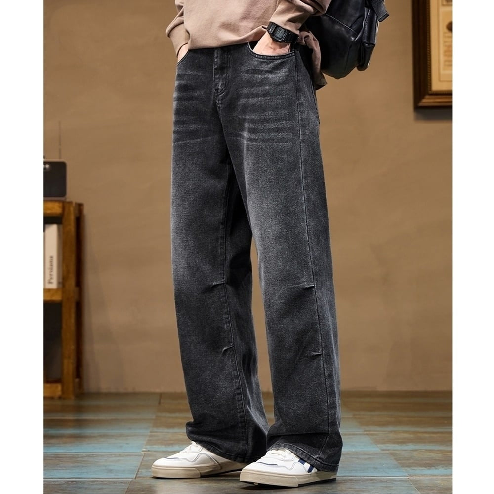Wide straight denim jeans HL2357