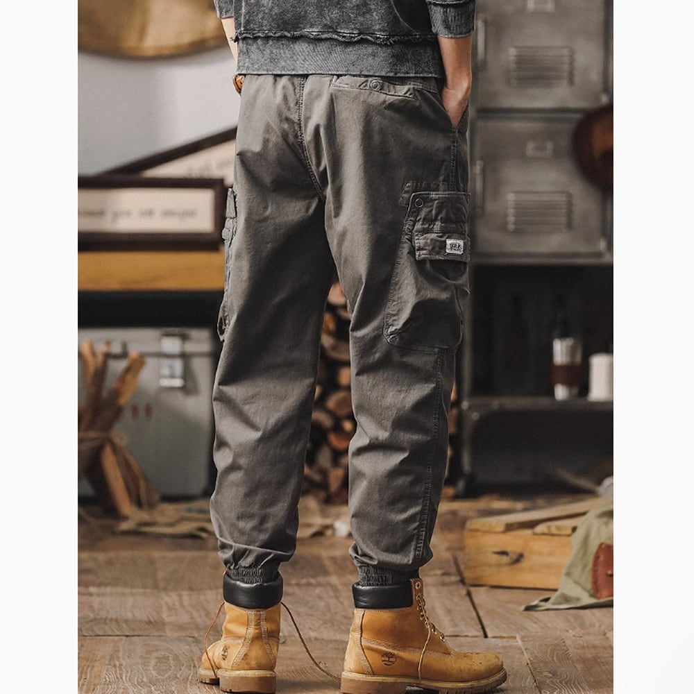 Multi-pocket casual pants HL2392