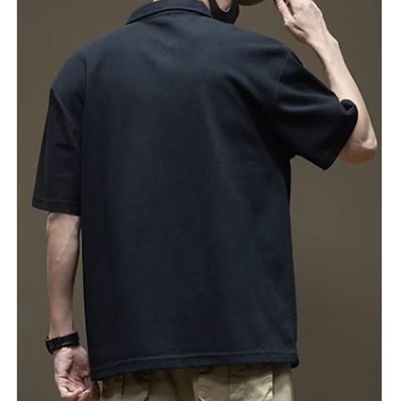 Logo print polo shirt HL2037