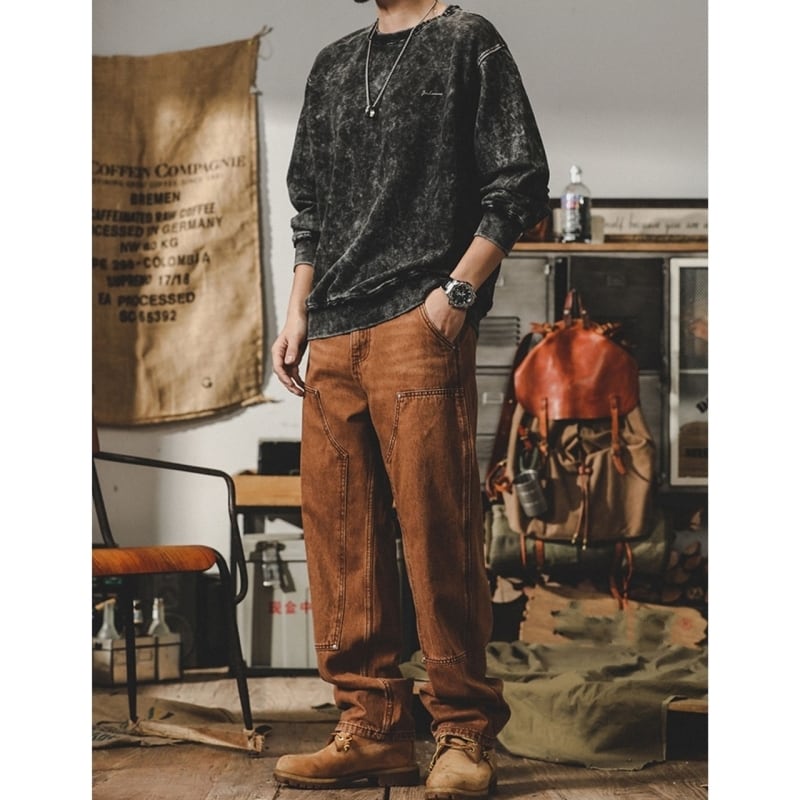 Casual colored denim jeans HL1881